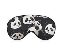 Panda Star Augenmaske für Damen & Herren, atmungsaktive & verstellbare Augenabdeckung, ultraweiche Schlafmaske, leichte Reise-Augenbinde für Flugzeug, Nickerchen, Nachtschlaf