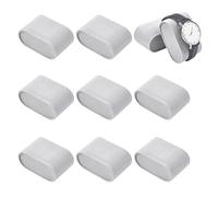 PandaHall 12 Stück Kleines Armband Uhrenkissen Grau Fusseltuch Uhren Schmuck Display Kissen Velvet Small Bracelet Uhrenkissen Für Uhrenbox Schmuck Vitrine Aufbewahrungskoffer, 7.2x4.4x3.5cm