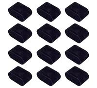 PandaHall 12pcs Samt Armband Kissen Uhr Display Kissen Schwarz Armreif Kissen Schmuck Display Stand bedeckt mit Samt für Kleinunternehmen Verkauf Home Armband Uhr Armreif Display, 7.2x4.4x3.5 cm