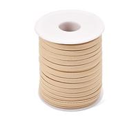 PandaHall 20 Meter flache, dünne elastische Kordel 5 mm weiche Nylon elastische Kordel genäht dehnbare Lycra Schnur zum Nähen Handwerk Stirnband Schmuck Herstellung Zubehör (Navajo weiß)