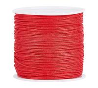 PandaHall ca. 45m/Rolle 0.8mm Nylonfaden Nylonschnur Rote Nylon Schmuckschnur für benutzerdefinierte gewebt Schmuck Machen