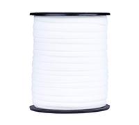 PandaHall flache dünne elastische Schnur, 5 mm, weiß, weiche Nylonschnur, genäht, dehnbare Lycra-Kordel zum Nähen, Basteln, Stirnband, Schmuckherstellung, Zubehör, 20 m
