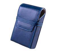 Pandalein Groß Zigarettenetui aus PU Kunstleder, Zigarettenschachtel für 20 Zigaretten, Leder Zigarettenbox Zigarettencase Zigaretten Etui für Damen Herren (Blau)