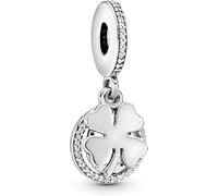 PANDELLA Passions-Anhänger aus Sterling-Silber: Hand, Auge & Feder (Viel-Glück Anhänger)