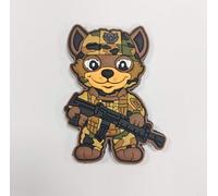 Pandiui23 Patch aus PVC Hund Militär, Patch Hund, Abzeichen Hund, Patch Hund, Taktisches Patch Hund, Patch PVC Hund, patch Militär (Hund)