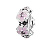 PANDOCCI 2017 Frühlings-Kollektion DIY Passend für Pandora Original-Armbänder Authentische Sterlingsilber 925 Magnolia Bloom Spacer Charme-Korn-Schmuck