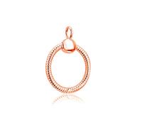 PANDOCCI 2019 Herbst Rose momente kleine o anhänger 925 Silber DIY passt für original Pandora armbänder Charme modeschmuck (Yellow Gold)