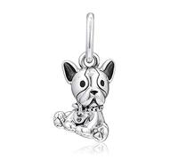 PANDOCCI 2019 muttertagsgeschenk Bulldogge welpen baumeln Perle 925 Silber DIY passt für original Pandora armbänder Charme modeschmuck