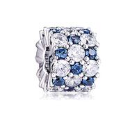 PANDOCCI 2019 Winter Blue & Clear Sparkle Perle 925 Silber DIY Passt für Ursprüngliche Pandora Armbänder Charme Modeschmuck