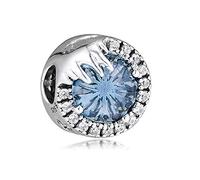 PANDOCCI 2019 Winter Gefroren Blau Kristall Perle 925 Silber DIY Passt für Ursprüngliche Pandora Armbänder Charme Modeschmuck