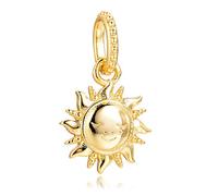 PANDOCCI 2020 Frühling Funkelnde Sonne Anhänger Perle 925 Silber DIY passt für Original Pandora Armbänder Charme Modeschmuck