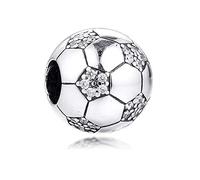PANDOCCI 2020 Frühling funkelnden Fußball Perle 925 Silber DIY Passend für Original Pandora Armbänder Charme Modeschmuck