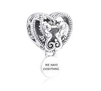 PANDOCCI 2020 Sommer Openwork Seepferdchen Herz Perle 925 Silber DIY Passend für Original Pandora Armbänder Charme Modeschmuck