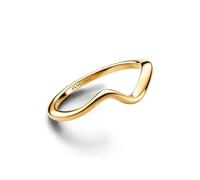 Pandora 163095C00-60 - poliert - Welle Ring - Gelbgold verg. - Gr. 60