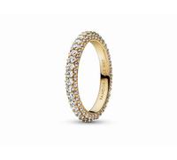 Pandora Schmuck 162627C01 Damen-Ring Zeitloses Pavé Goldfarben 56/17.8