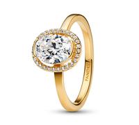 Pandora 163802C01 Damen-Ring Ovaler Funkelnder Heiligenschein Goldfarben 60/19.1