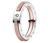 Pandora 182773C01 Damen-Ring Zweifarbig Logo & Pavé 54/17.2
