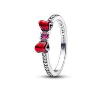 PANDORA Disney Prinzessin Schneewittchen Schleifen Ring aus Sterling Silber mit künstlichem Kristall und Zirkonia, Größe: 56, 193652C01-56