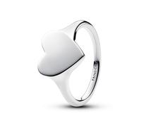 PANDORA Moments Gravierbares Herz Ring aus Sterling Silber, Größe: 58, 193988C00-58