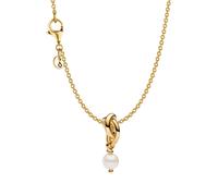 Pandora 21209 Damen-Schmuckset Kette mit Perl-Charm Ewigkeitssymbol Goldfarben
