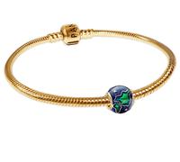 Pandora 28195 Damenarmband Planet Erde Goldfarben Starter-Set 21 cm