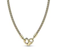 Pandora 362451C00-45 Gliederhalskette mit Nieten - Gelbgold Vergoldung - 45 cm