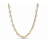 Pandora 363334C00-45 Verbundene Herzen Collier-Halskette - Gelbgold verg. - 45 cm