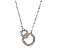 PANDORA 382778C01-45 ineinander greifende Kreise Halskette
