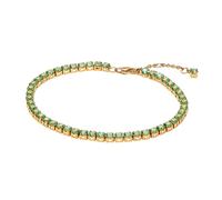 PANDORA Funkelndes Grünes Tennisarmband aus 14 Karat Vergoldung, mit Kristallen verziert, aus der Timeless Kollektion, Länge: 18 cm, 561469C02-18