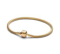 Pandora Damen-Armband Schlangenkette 563390C00 Sterling Silber vergoldet Kugelverschluss 21 cm