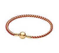 Pandora 563816C01 Damenarmband Schlangenkette Goldfarben/Rot 20 cm