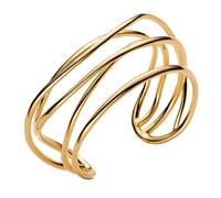 Pandora ESSENCE 563867C00-2 - organisch geformter Draht Armreifen - Gelbgold Vergoldung - 17,50 cm