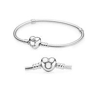 PANDORA 590719-20 - Silber Armband - ❤ - HERZ Verschluss - ❤ - 20 cm