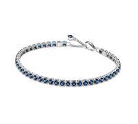 Pandora 591469C02 Damen Tennis-Armband Silber Funkelndes Blau 20 cm