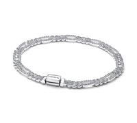 Pandora 594227C01 Damenarmband Silber Ovale Panzerkette mit Zirkonia 20 cm