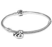 Pandora 68305 Damen-Silberarmband Hängendes Faultier Geschenkset 18 cm