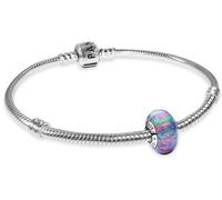 Pandora 68574 Damen-Armband Silber Geschenkset Schillerndes Lila 19 cm