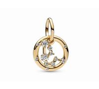 Pandora 762717C01 - Sternzeichen Wassermann Charm-Anhänger - Gelbgold Vergoldung - Zirkonia