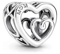 Pandora 790800C00 - Charm „Ineinander verschlungene unendliche Herzen“ - Bedel