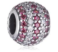 Pandora 791172CZR Rot - Weiß Streifen Pavé