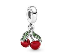Pandora 791583C01 - Asymmetrische Kirsche Charm-Anhänger - Sterling Silber & Emaille Multicolor