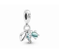 Pandora 791697C01 - Fisch, Meeresschildkröte & Muschel Dreifacher Charm-Anhänger - Sterling Silber Turquoise