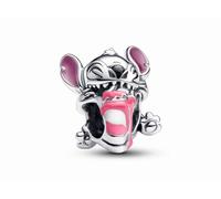 Pandora 793189C01 Disney Stitch Geburtstagstorte Charm - Silber - Emaille Lila