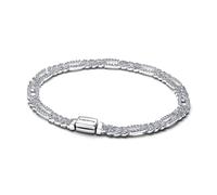 Pandora 594227C01-18 - Ovales Cuban-Panzerarmband - Sterling Silber - Zirkonia - 18 cm