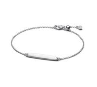 PANDORA Moments Gravierbares Stab Kettenarmband aus Sterling-Silber, Größe:16 cm, 594010C01-18
