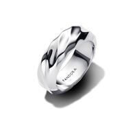 Pandora Gewellter Breiter Band-Ring aus Sterling-Silber, aus der Essence Kollektion, Gr. 56, 193886C00-56