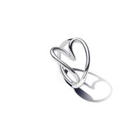 PANDORA Essence Organisch Geformtes Herz Ring aus Sterling Silber, Größe: 56, 193288C00-56