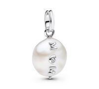 Pandora 793783C01 Charm-Anhänger Silber Mum mit Barockperle