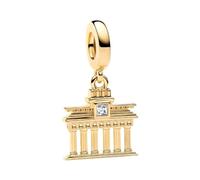 PANDORA Anhänger Goldfarben Brandenburger Tor 764936C01