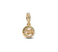 Pandora 763787C01 Charm - Happy Birthday Cake Geburtstagstorte - Gelbgold Vergoldung - Steinmix Weiß